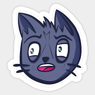 Confused Tojo Cat Sticker